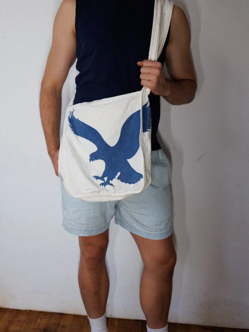 Vintage AMERICAN EAGLE Cross Body Tote